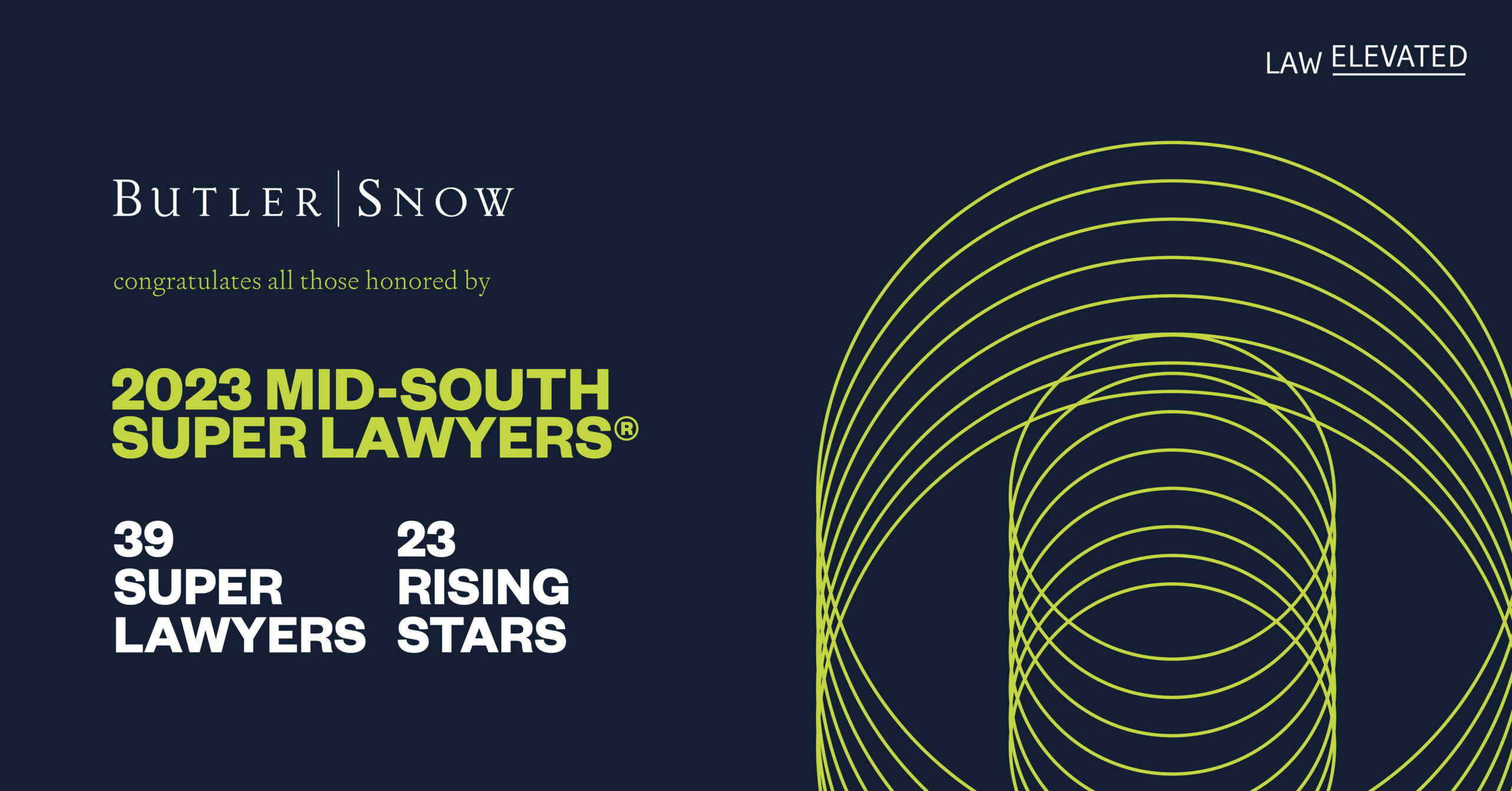Mid-South Super Lawyers® 2023 Recognizes 62 Butler Snow Attorneys