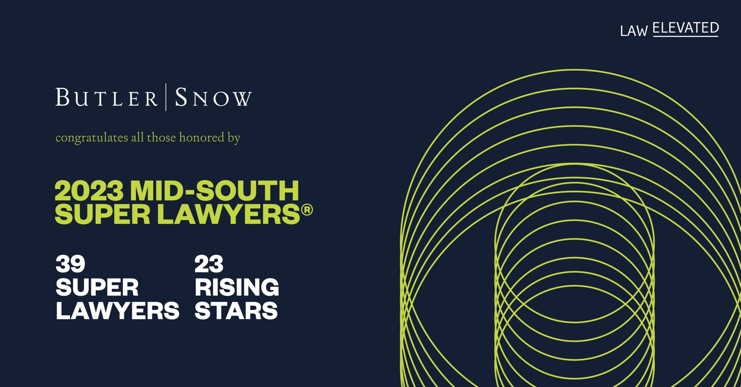 Mid-South Super Lawyers® 2023 Recognizes 62 Butler Snow Attorneys