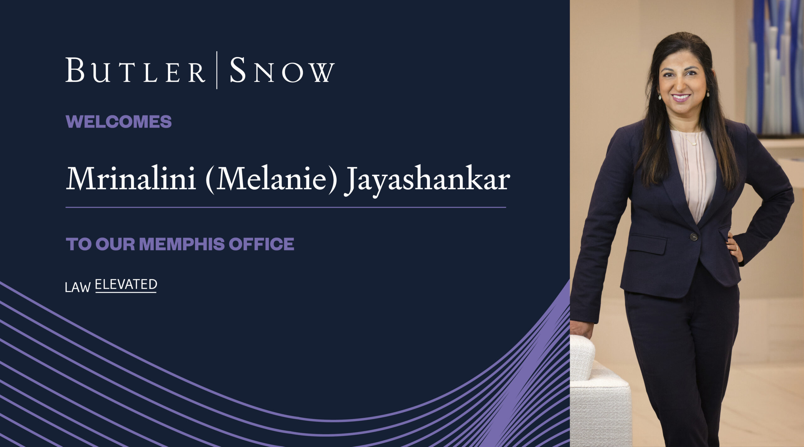 Mrinalini (Melanie) Jayashankar Joins Butler Snow’s Commercial Litigation Team in Memphis, Tennessee