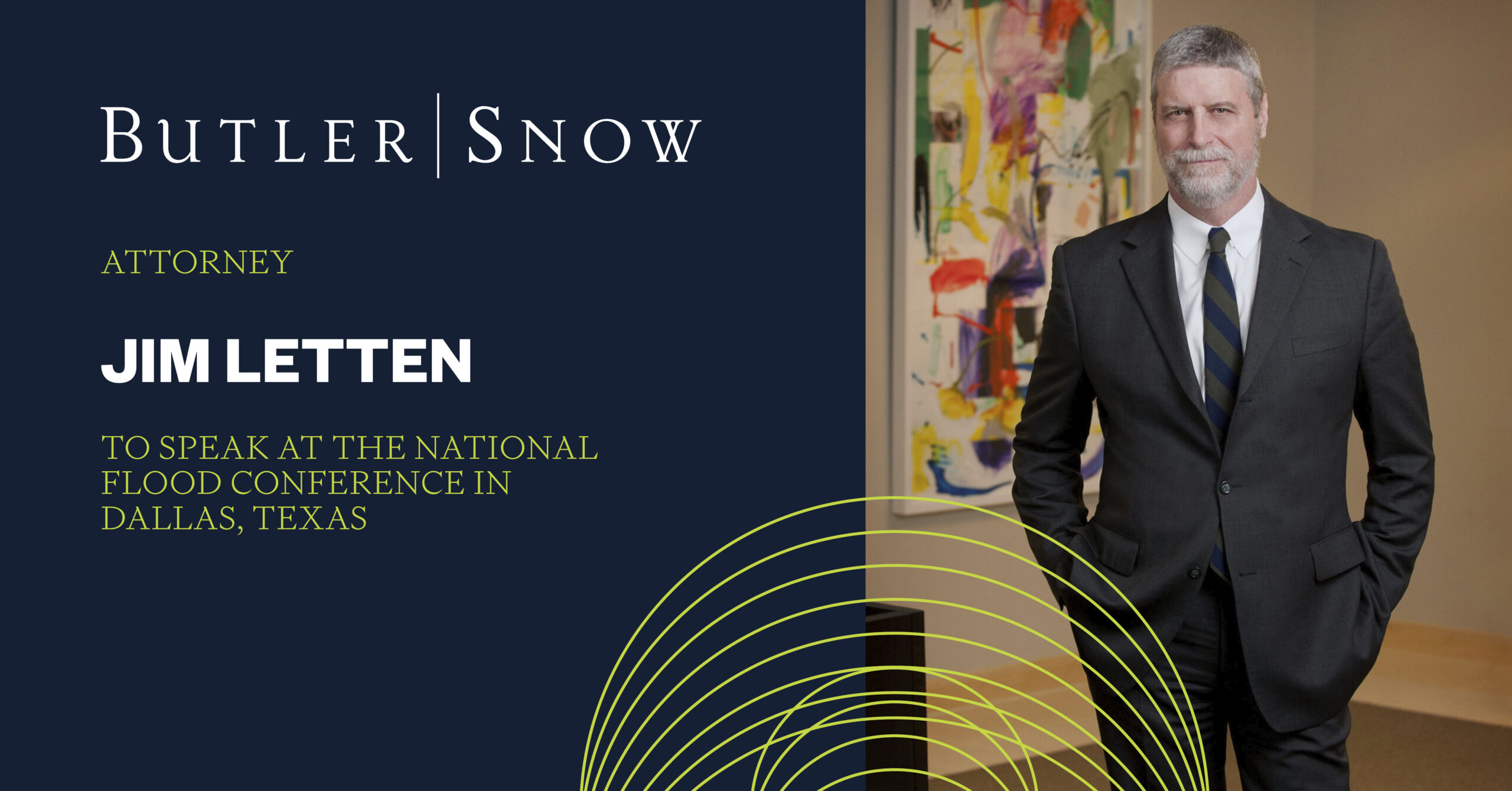 Butler Snow Attorney Jim Letten to Speak at National Flood Conference in Dallas