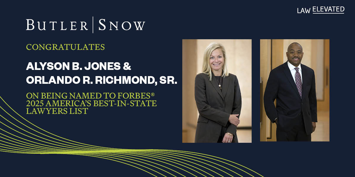 Forbes® 2025 America’s Best-In-State Lawyers Recognizes Two Butler Snow Attorneys