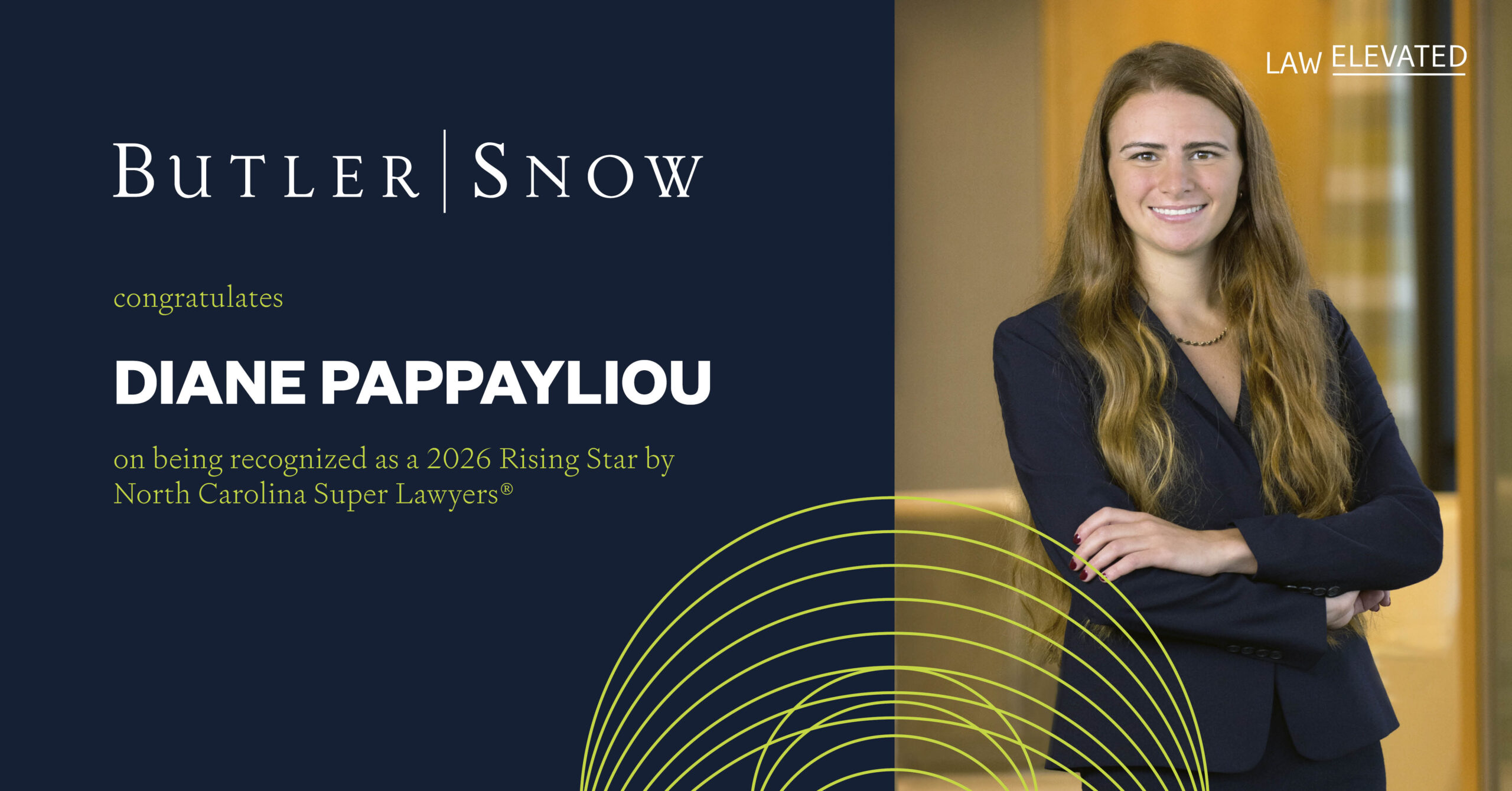 Butler Snow Attorney Diane K. Pappayliou Named 2026 Rising Star By North Carolina Super Lawyers®