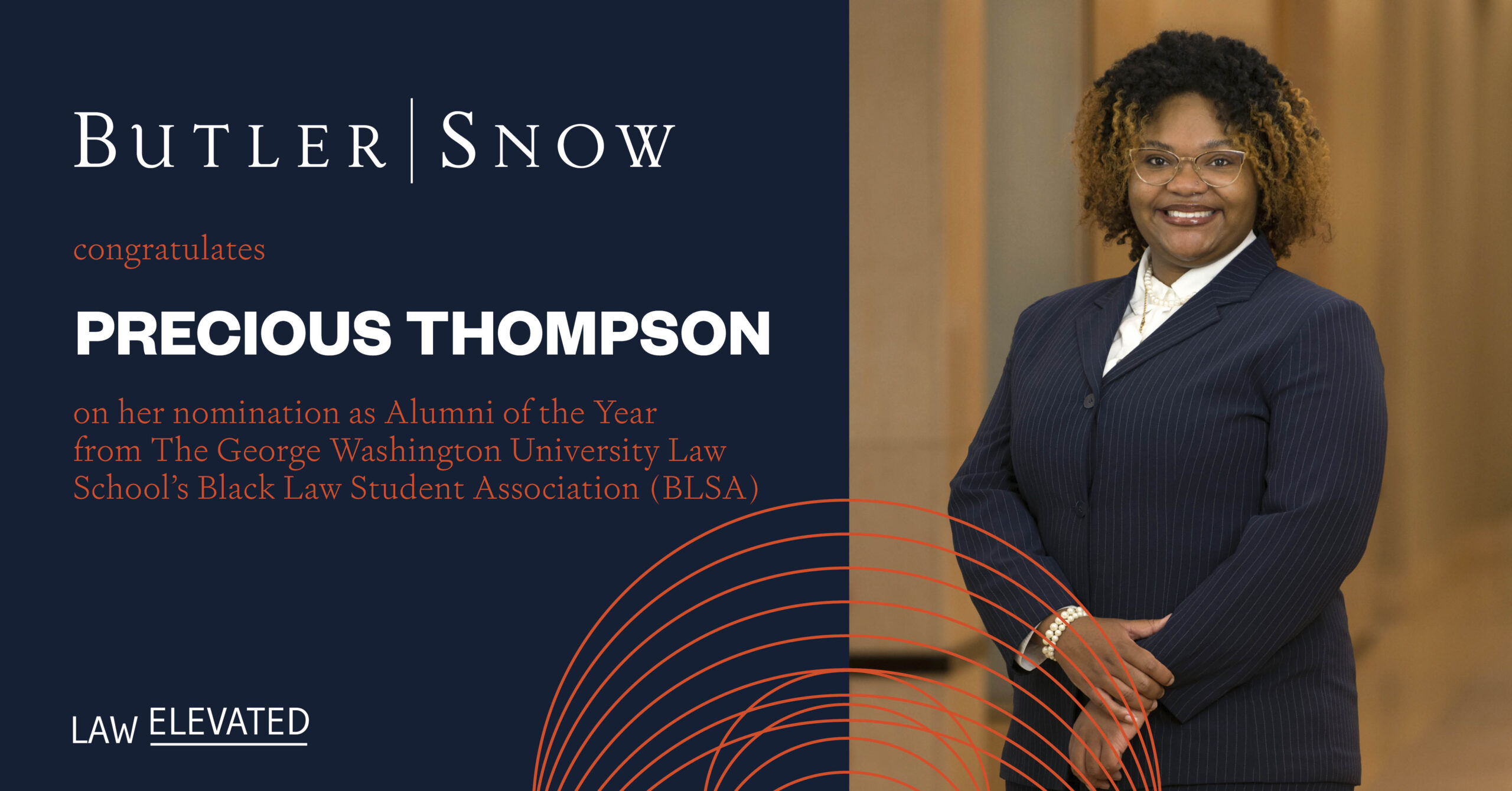 Butler Snow Attorney Precious D. Thompson Nominated for Jeanette A. Michael Alumnus of the Year Award
