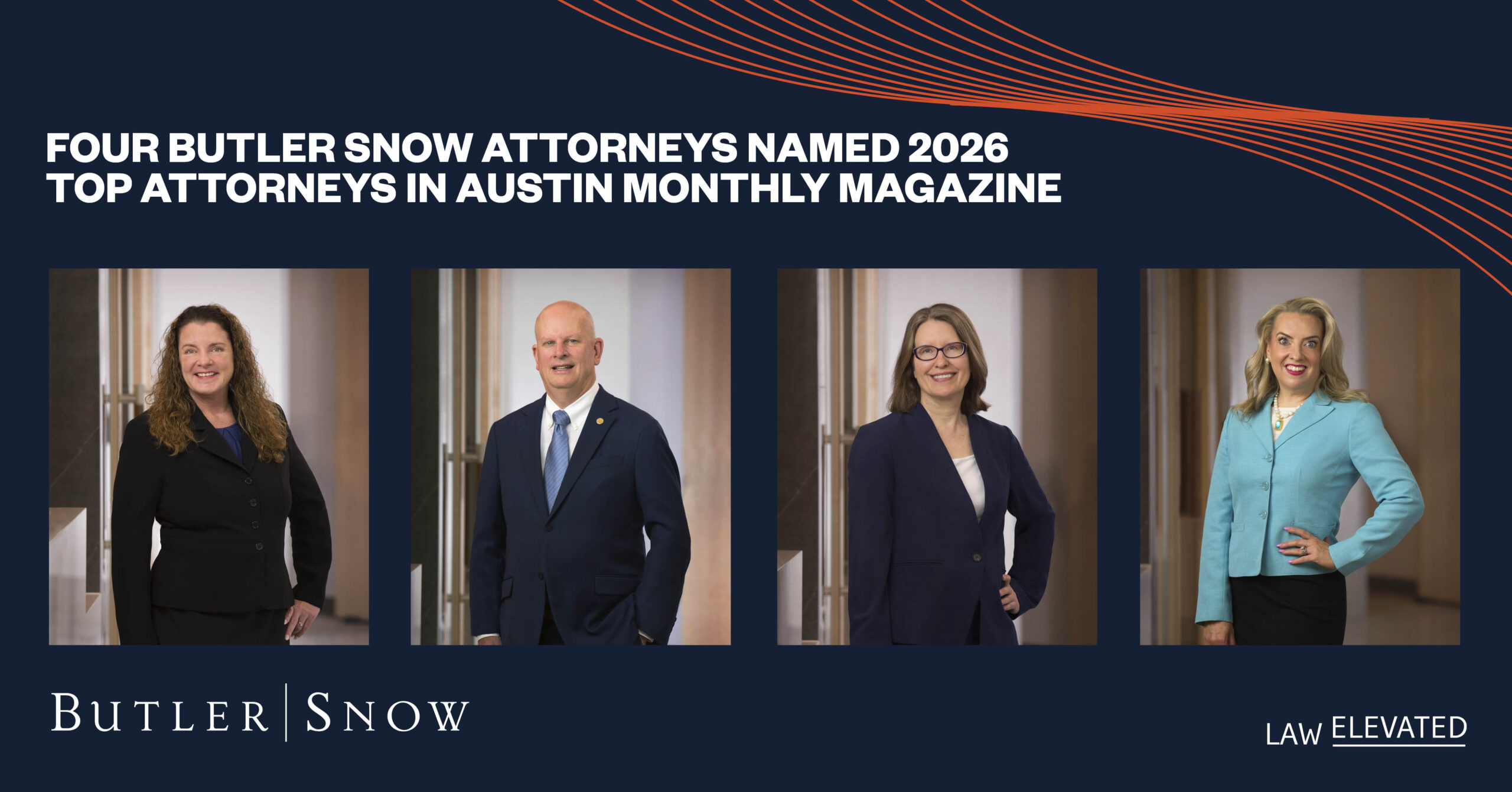 Four Butler Snow Attorneys Named 2026 Top Attorneys in Austin Monthly Magazine
